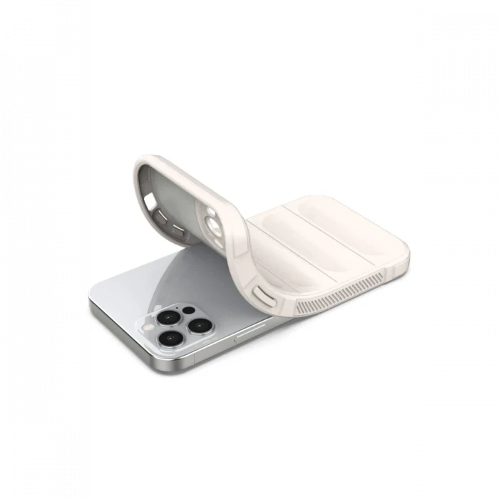Apple iPhone 12 Pro Kılıf Optimum Silikon - Krem
