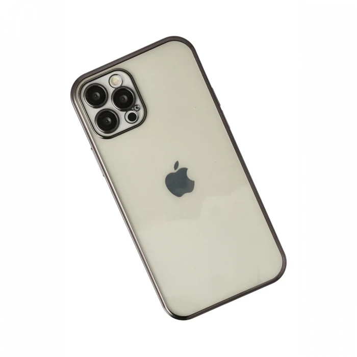 Apple iPhone 12 Pro Kılıf Razer Lensli Silikon - Siyah