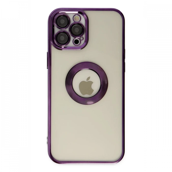 Apple iPhone 12 Pro Kılıf Slot Silikon - Mor