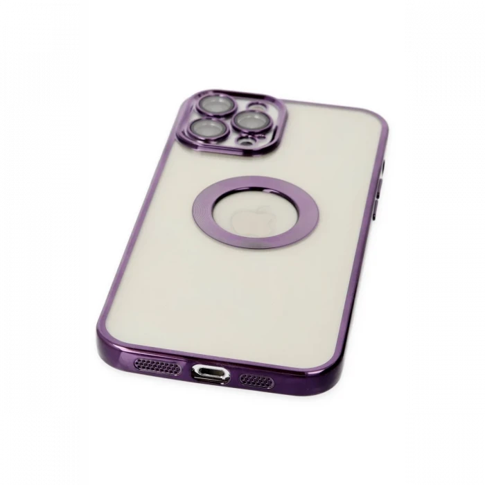 Apple iPhone 12 Pro Kılıf Slot Silikon - Mor