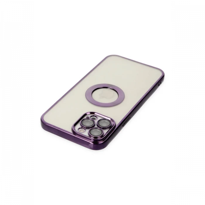 Apple iPhone 12 Pro Kılıf Slot Silikon - Mor