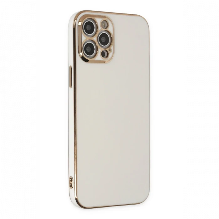 Apple iPhone 12 Pro Kılıf Volet Silikon - Beyaz