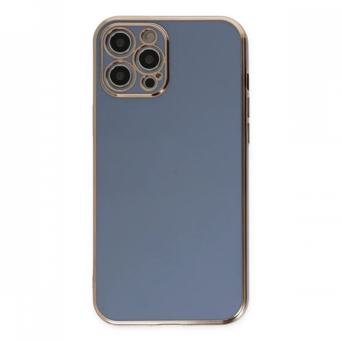 Apple iPhone 12 Pro Kılıf Volet Silikon - Mavi