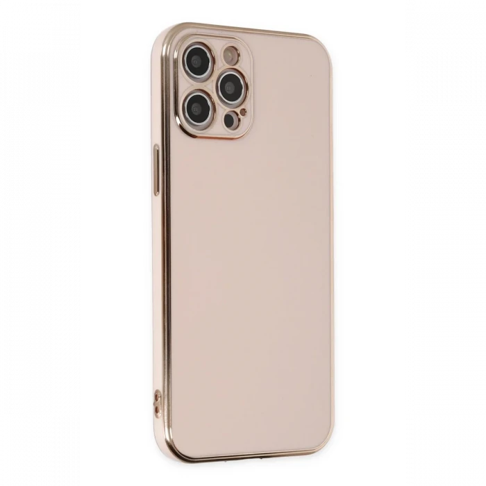 Apple iPhone 12 Pro Kılıf Volet Silikon - Pembe