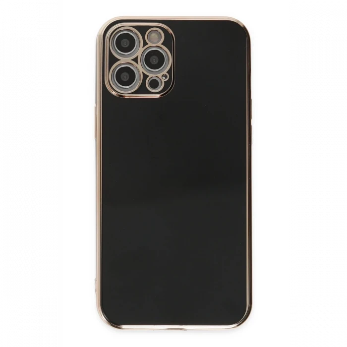 Apple iPhone 12 Pro Kılıf Volet Silikon - Siyah
