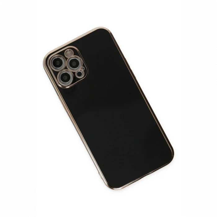 Apple iPhone 12 Pro Kılıf Volet Silikon - Siyah