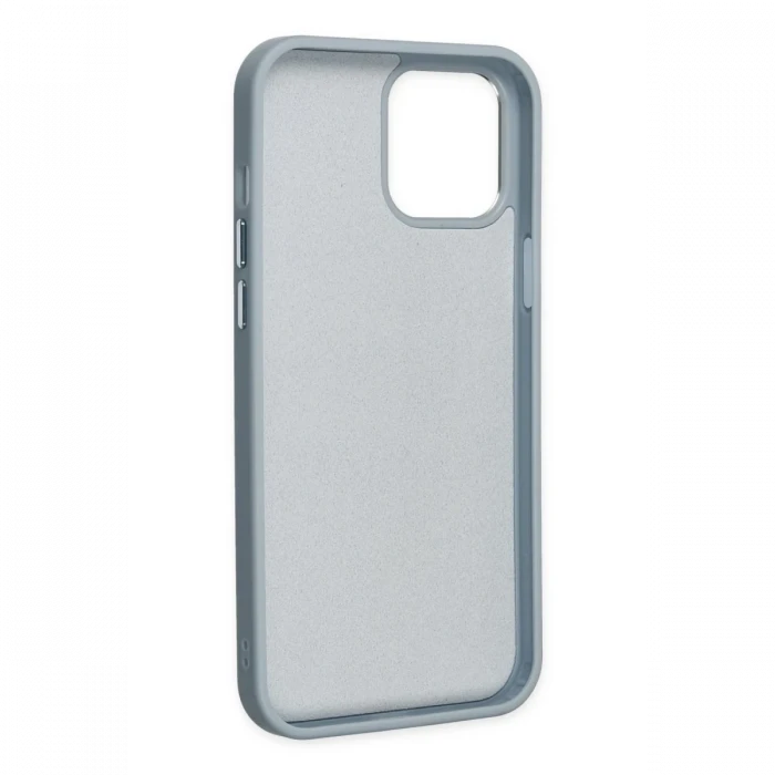 Apple iPhone 12 Pro Max Kılıf Asya Deri Silikon - Sierra Blue