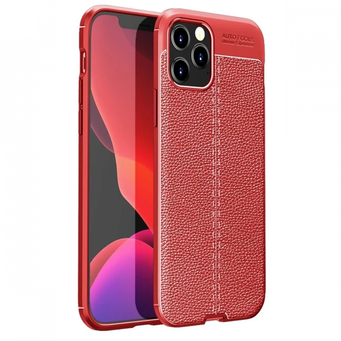Apple iPhone 12 Pro Max Kılıf Auto Focus Kapak - Kırmızı