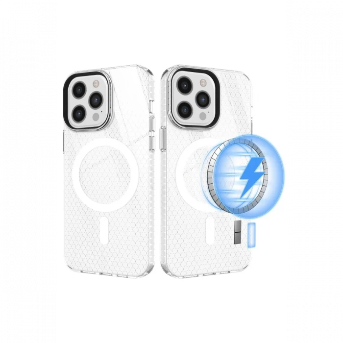 Apple iPhone 12 Pro Max Kılıf Beta Magneticsafe Silikon - Şeffaf