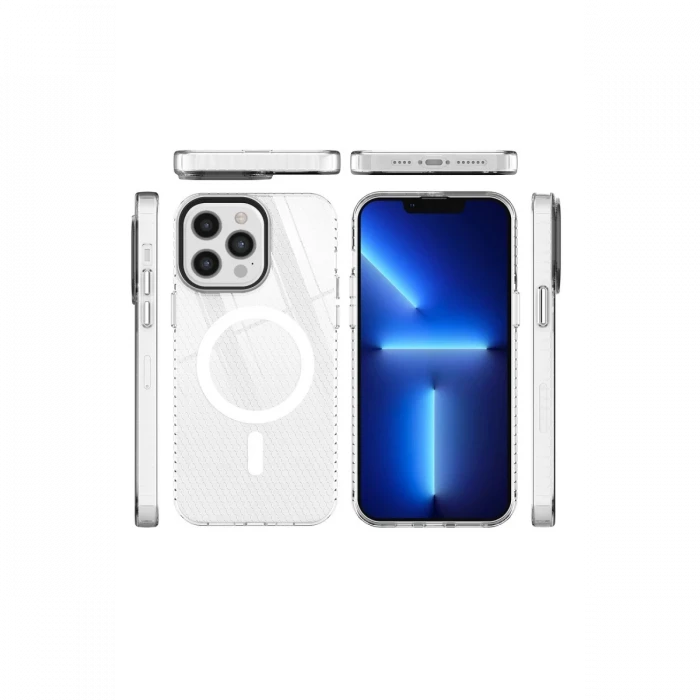 Apple iPhone 12 Pro Max Kılıf Beta Magneticsafe Silikon - Şeffaf