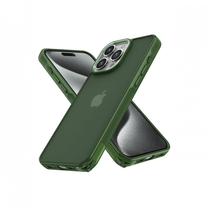 Apple iPhone 12 Pro Max Kılıf Elegant Kapak - Yeşil