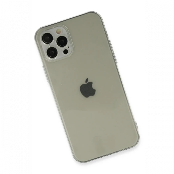 Apple iPhone 12 Pro Max Kılıf Fly Lens Silikon - Şeffaf