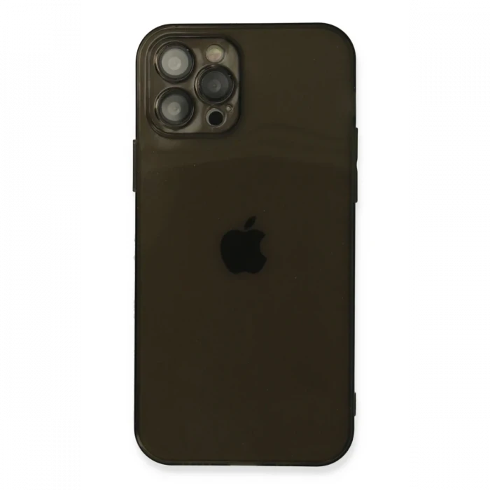 Apple iPhone 12 Pro Max Kılıf Fly Lens Silikon - Siyah