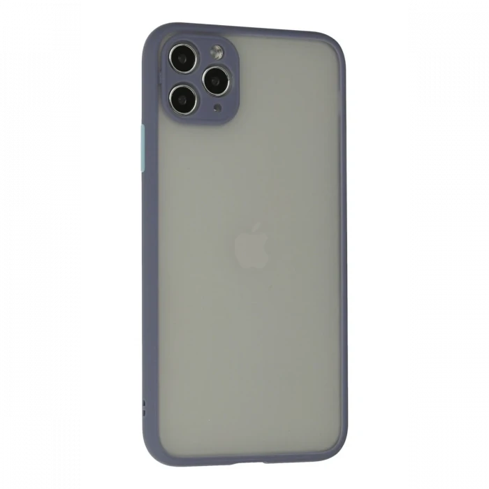 Apple iPhone 12 Pro Max Kılıf Montreal Silikon Kapak - Gri