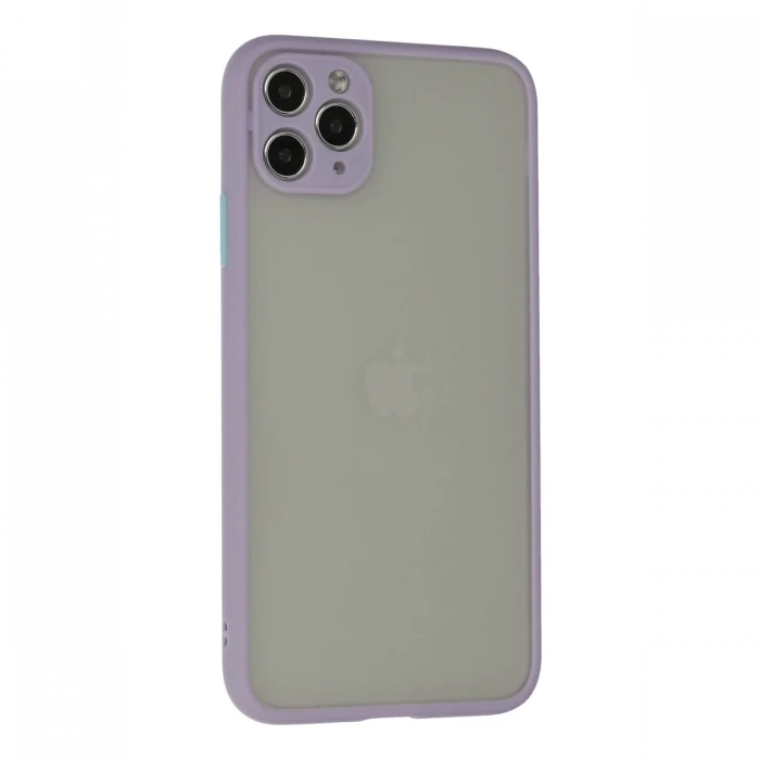 Apple iPhone 12 Pro Max Kılıf Montreal Silikon Kapak - Mor