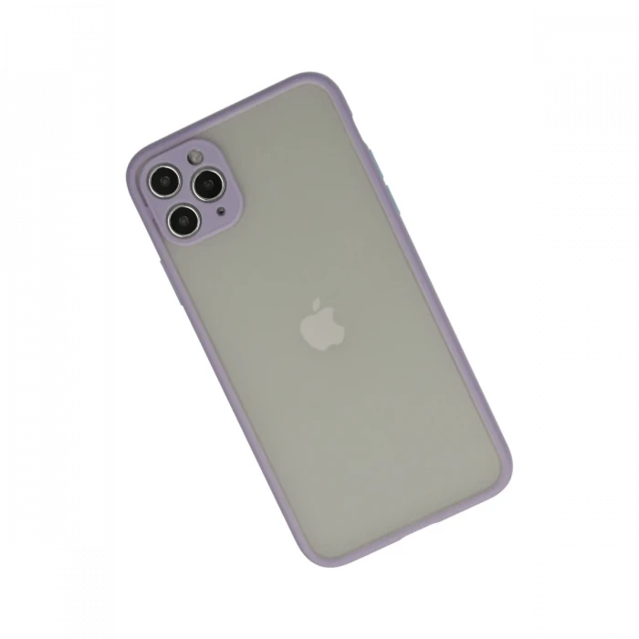 Apple iPhone 12 Pro Max Kılıf Montreal Silikon Kapak - Mor