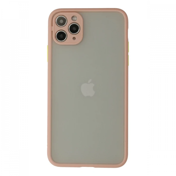 Apple iPhone 12 Pro Max Kılıf Montreal Silikon Kapak - Pembe