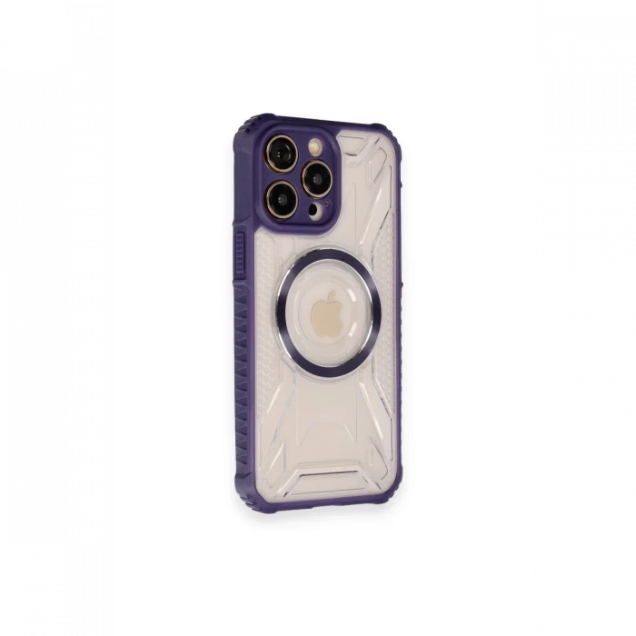 Apple iPhone 12 Pro Max Kılıf Prag Magneticsafe Kapak - Derin Mor