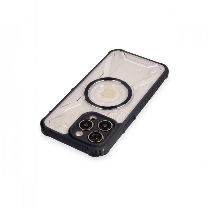 Apple iPhone 12 Pro Max Kılıf Prag Magneticsafe Kapak - Siyah