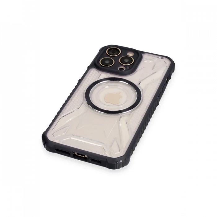 Apple iPhone 12 Pro Max Kılıf Prag Magneticsafe Kapak - Siyah