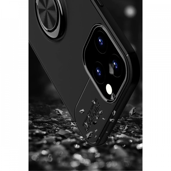 Apple iPhone 12 Pro Max Kılıf Range Yüzüklü Silikon - Kırmızı