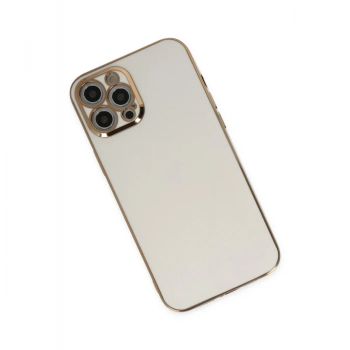 Apple iPhone 12 Pro Max Kılıf Volet Silikon - Beyaz