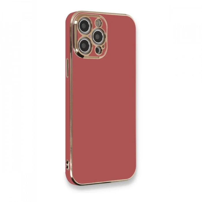 Apple iPhone 12 Pro Max Kılıf Volet Silikon - Kırmızı