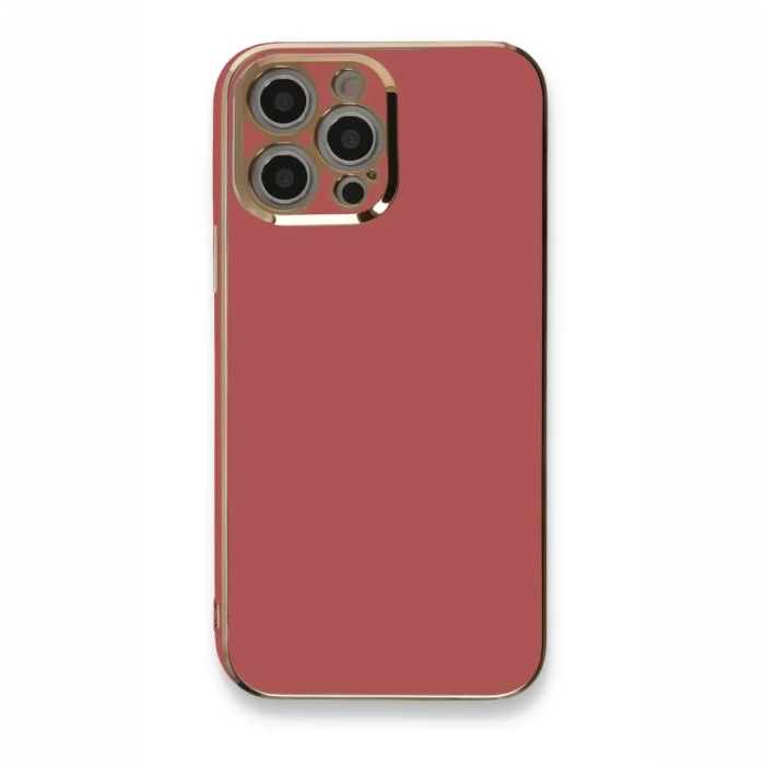 Apple iPhone 12 Pro Max Kılıf Volet Silikon - Kırmızı
