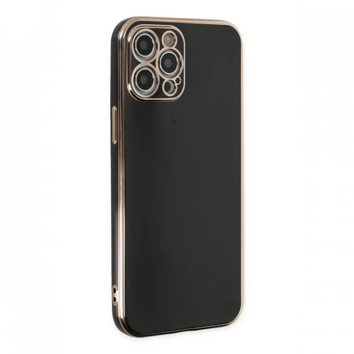 Apple iPhone 12 Pro Max Kılıf Volet Silikon - Siyah