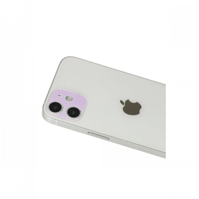 Apple iPhone 12 Rainbow Kamera Lens Koruma Cam - Mor