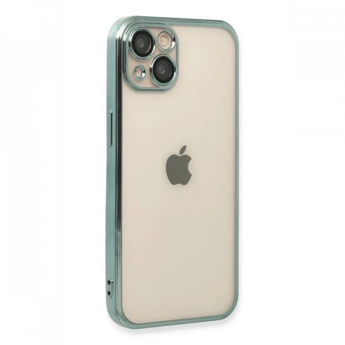 Apple iPhone 13 Kılıf Razer Lensli Silikon - Yeşil