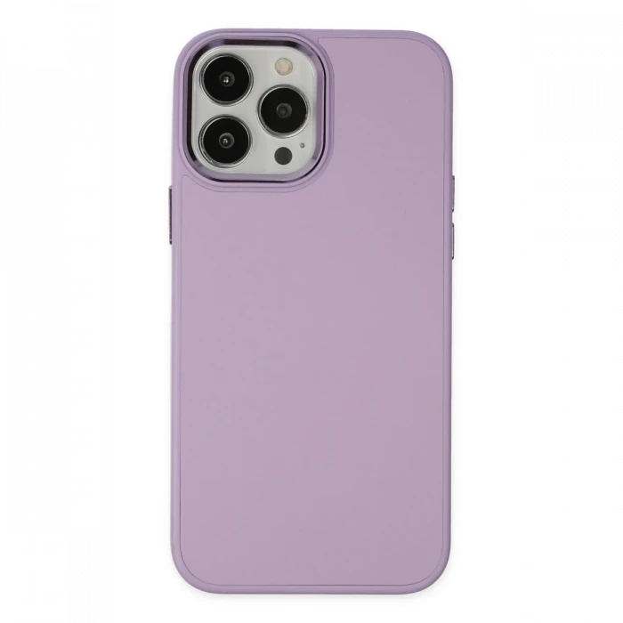 Apple iPhone 13 Pro Kılıf Asya Deri Silikon - Lila