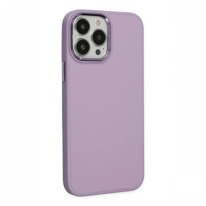 Apple iPhone 13 Pro Kılıf Asya Deri Silikon - Lila