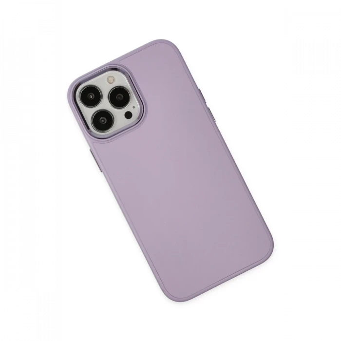 Apple iPhone 13 Pro Kılıf Asya Deri Silikon - Lila