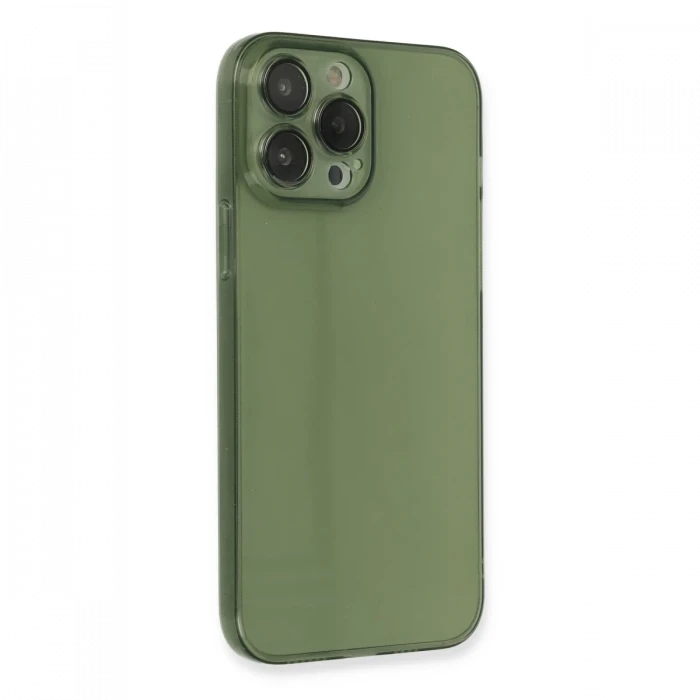 Apple iPhone 13 Pro Kılıf Fly Lens Silikon - Yeşil
