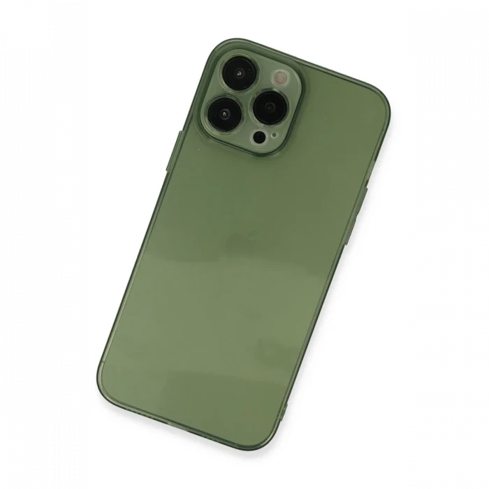 Apple iPhone 13 Pro Kılıf Fly Lens Silikon - Yeşil