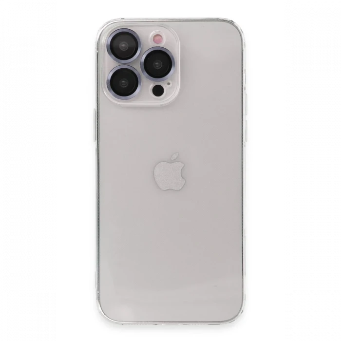 Apple iPhone 13 Pro Kılıf Luko Lens Silikon - Sierra Blue