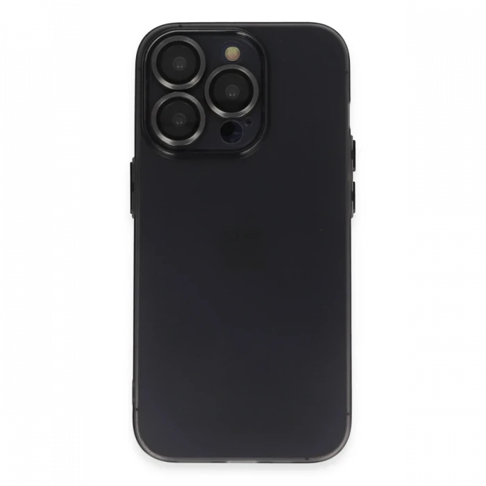 Apple iPhone 13 Pro Kılıf Luko Lens Silikon - Siyah