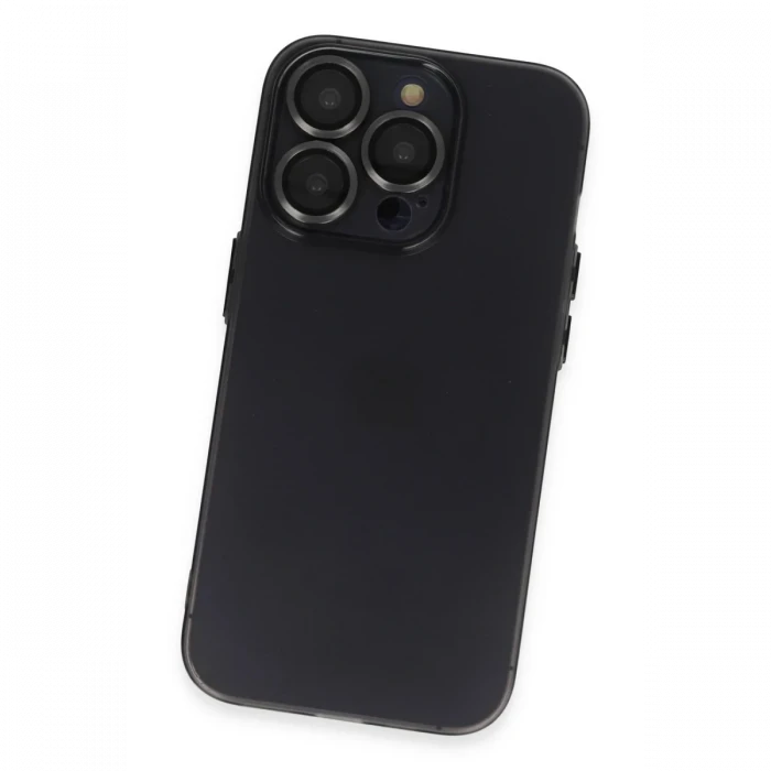 Apple iPhone 13 Pro Kılıf Luko Lens Silikon - Siyah
