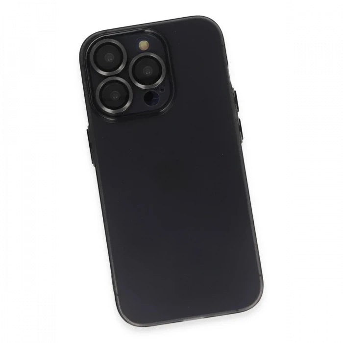 Apple iPhone 13 Pro Kılıf Luko Lens Silikon - Siyah