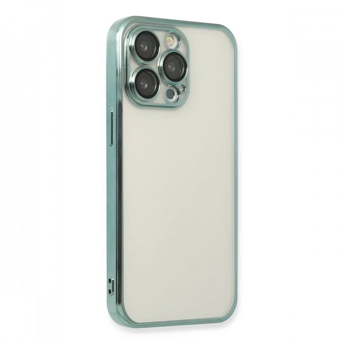 Apple iPhone 13 Pro Kılıf Razer Lensli Silikon - Yeşil