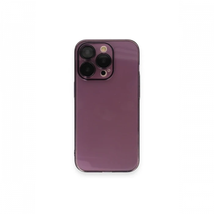 Apple iPhone 13 Pro Max Kılıf Armada Lensli Kapak - Derin Mor