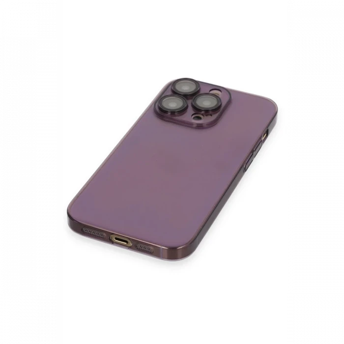 Apple iPhone 13 Pro Max Kılıf Armada Lensli Kapak - Derin Mor