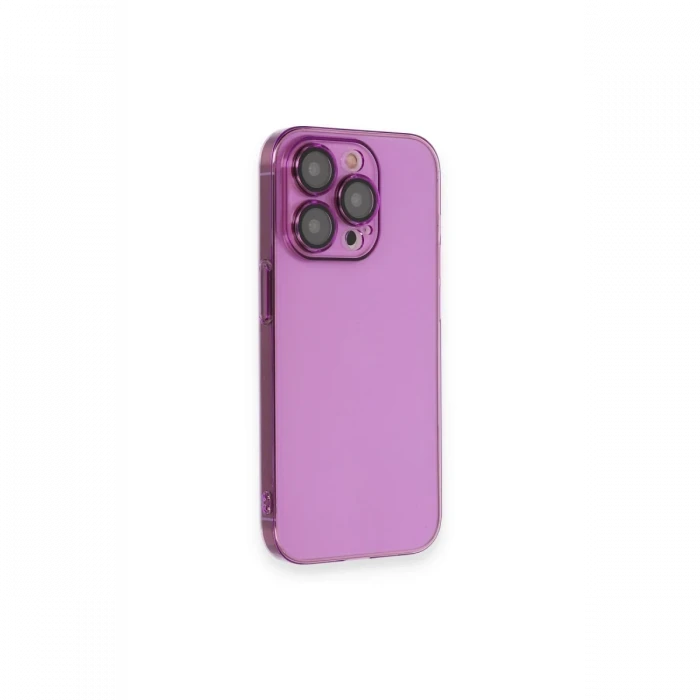 Apple iPhone 13 Pro Max Kılıf Armada Lensli Kapak - Mor