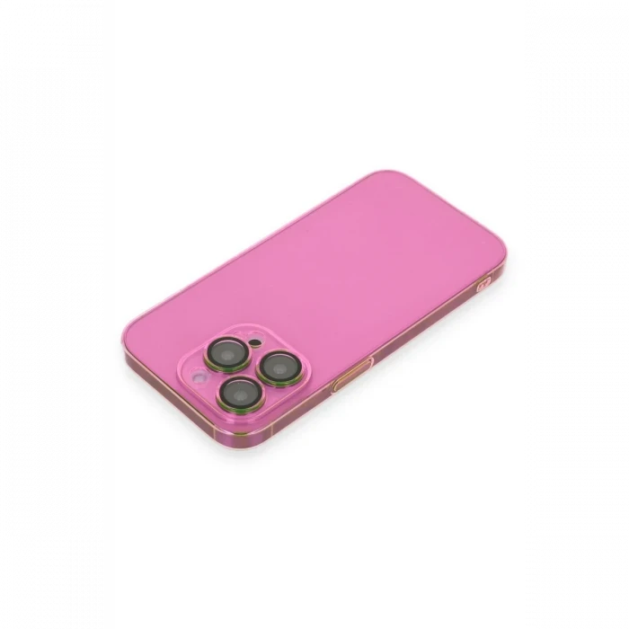 Apple iPhone 13 Pro Max Kılıf Armada Lensli Kapak - Pembe
