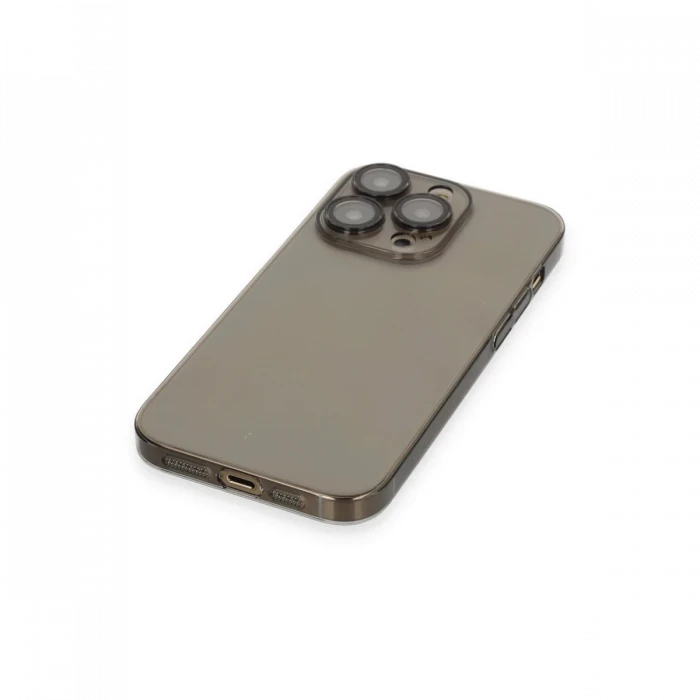 Apple iPhone 13 Pro Max Kılıf Armada Lensli Kapak - Siyah