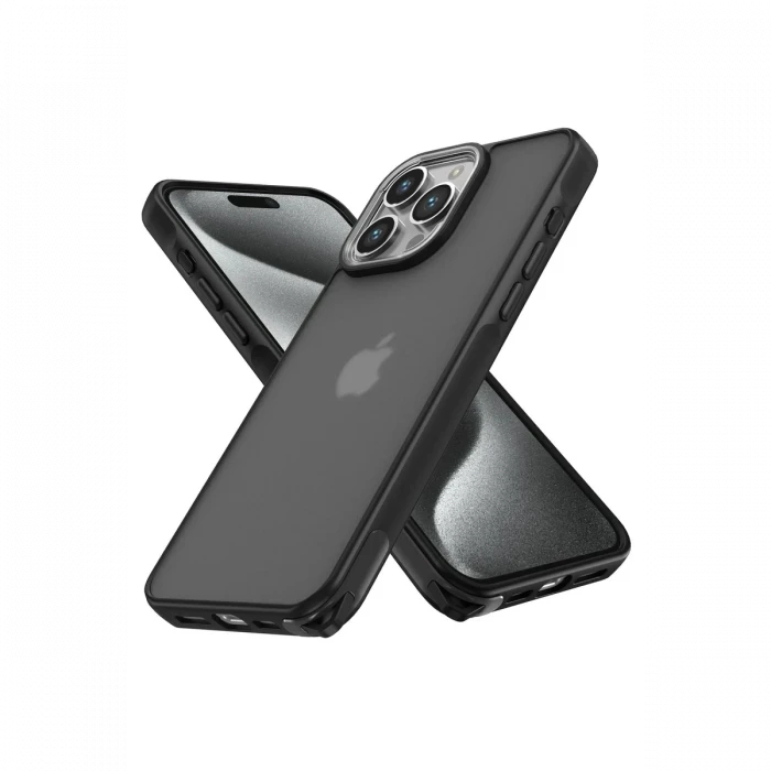 Apple iPhone 13 Pro Max Kılıf Elegant Kapak - Siyah