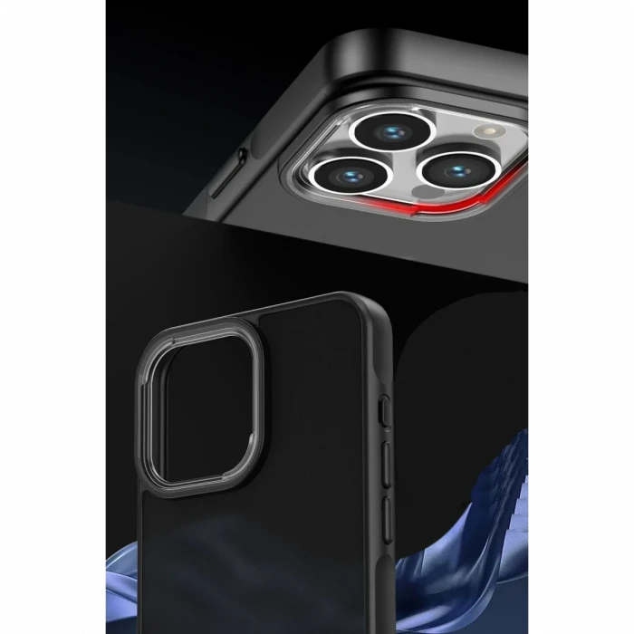 Apple iPhone 13 Pro Max Kılıf Elegant Kapak - Siyah