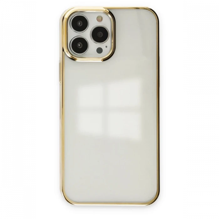 Apple iPhone 13 Pro Max Kılıf Element Silikon - Gold