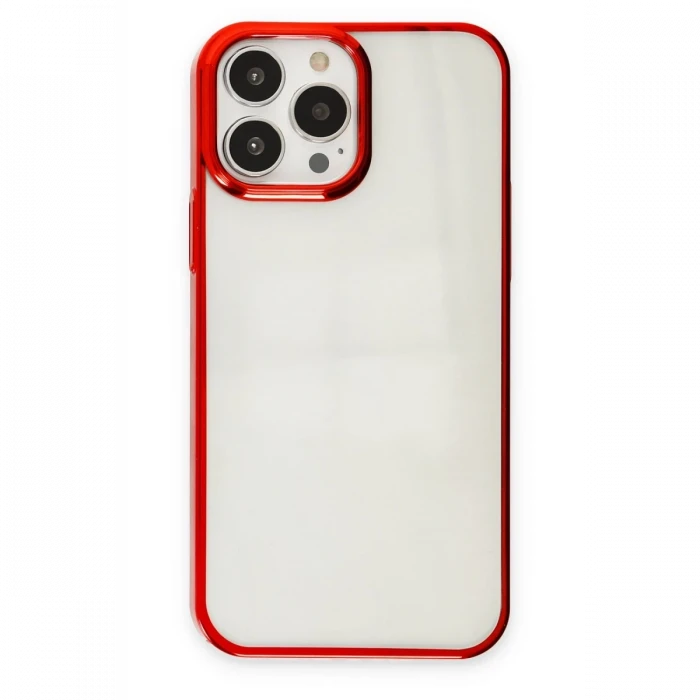 Apple iPhone 13 Pro Max Kılıf Element Silikon - Kırmızı